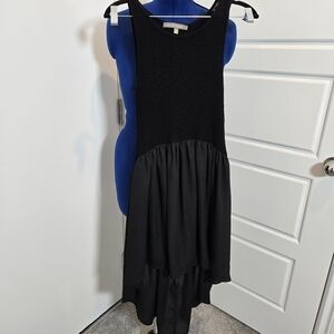 Finn & Clover Black Ribbed Knit Top